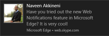 Microsoft Edge web notifications official Microsoft 2